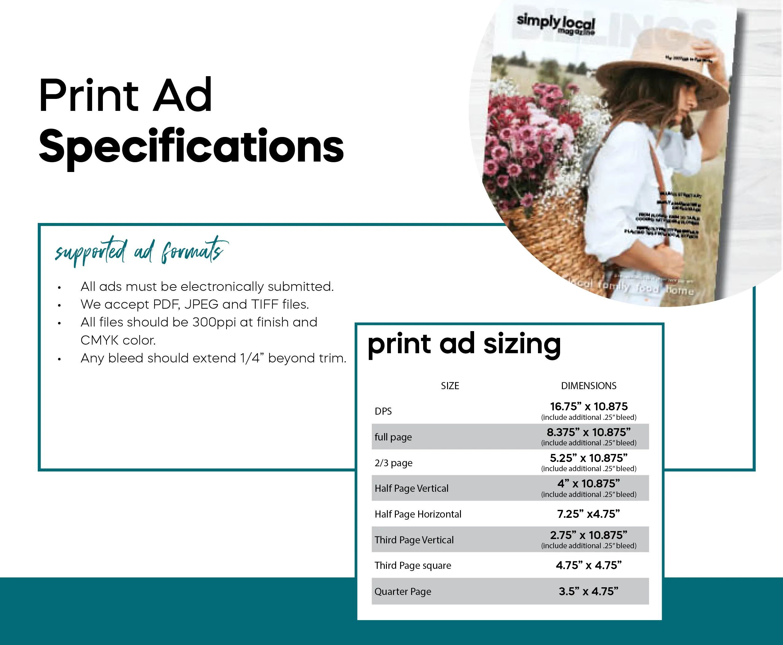 advertising specs and requirements