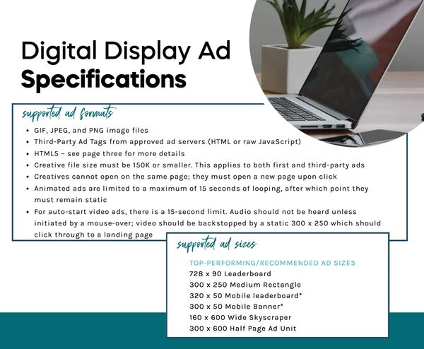 advertising specs and requirements