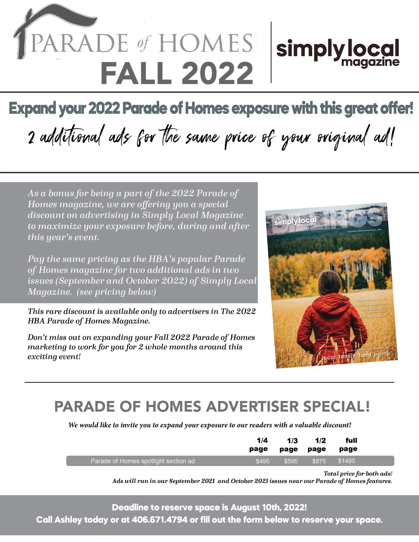 advertising parade of homes promo
